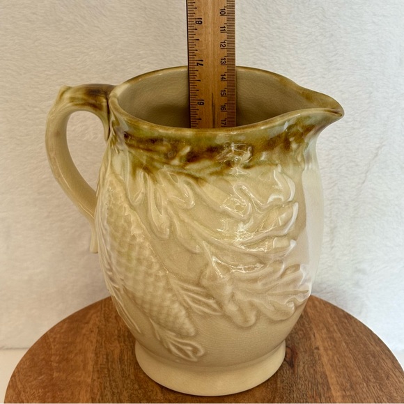 Vintage Harvest Goods Fall Thanksgiving Ceramic Pitcher - Picture 4 of 10